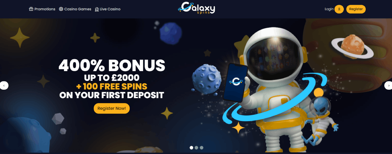 Play at Galaxy Spins Casino Enter the World of Exciting Gaming