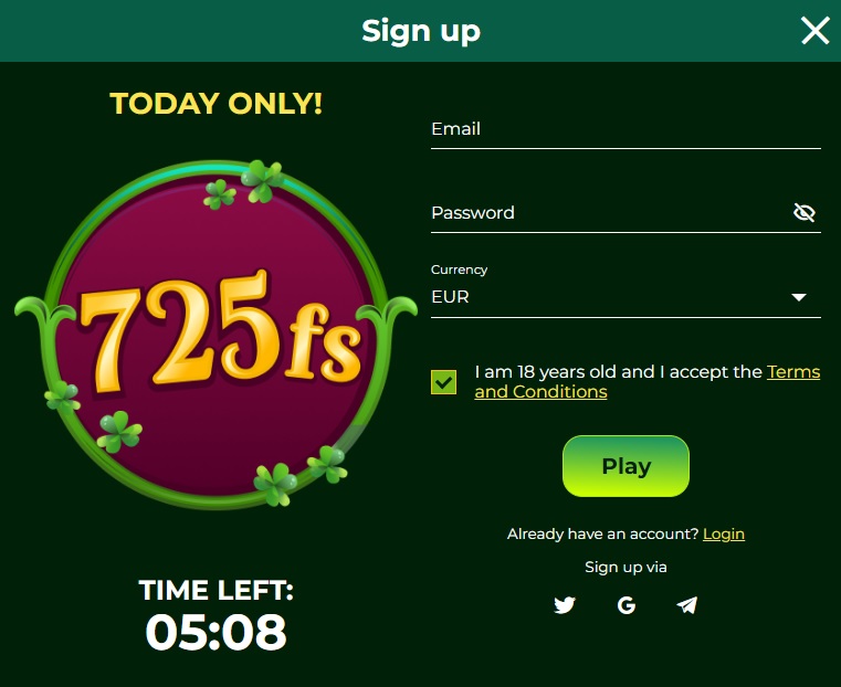 Slots Muse Casino Registration Process 1