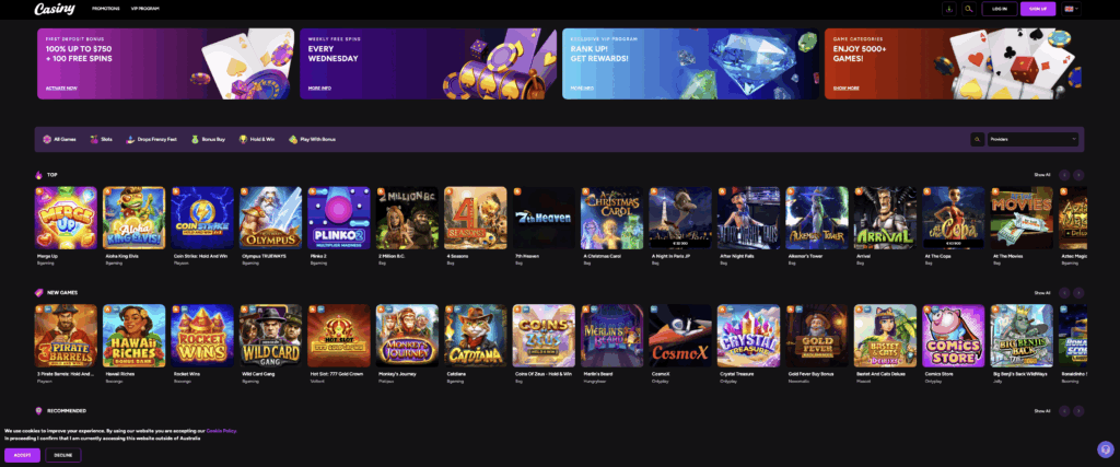 A Comprehensive Review of Casiny Casino Your Next Gaming Destination