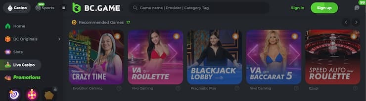 Experience the Thrill of BCGame Play Casino 9