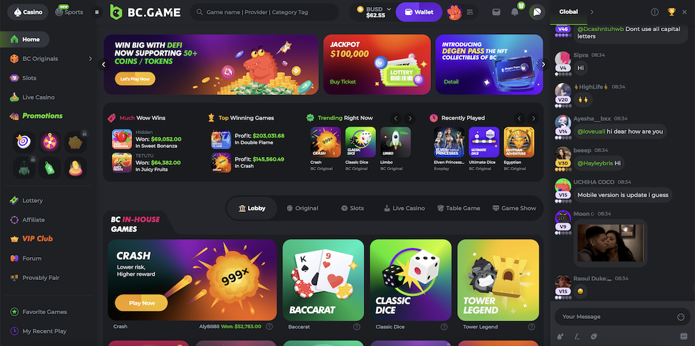 BC.Game Crypto Casino in India - Revolutionizing Online Gambling 4